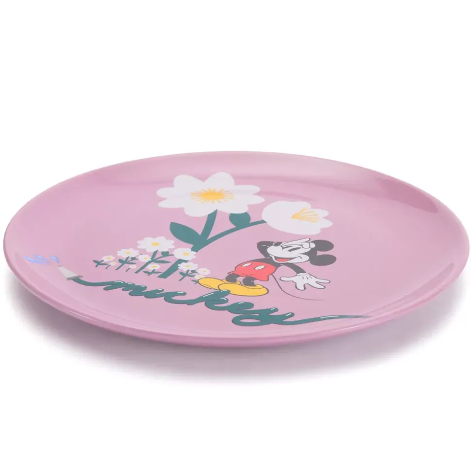 Assiette Mickey à fleurs