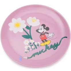 Assiette Mickey à fleurs