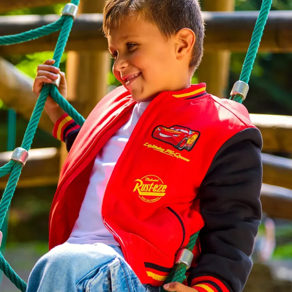 Blouson Flash McQueen style universitaire pour enfants, Disney Pixar Cars