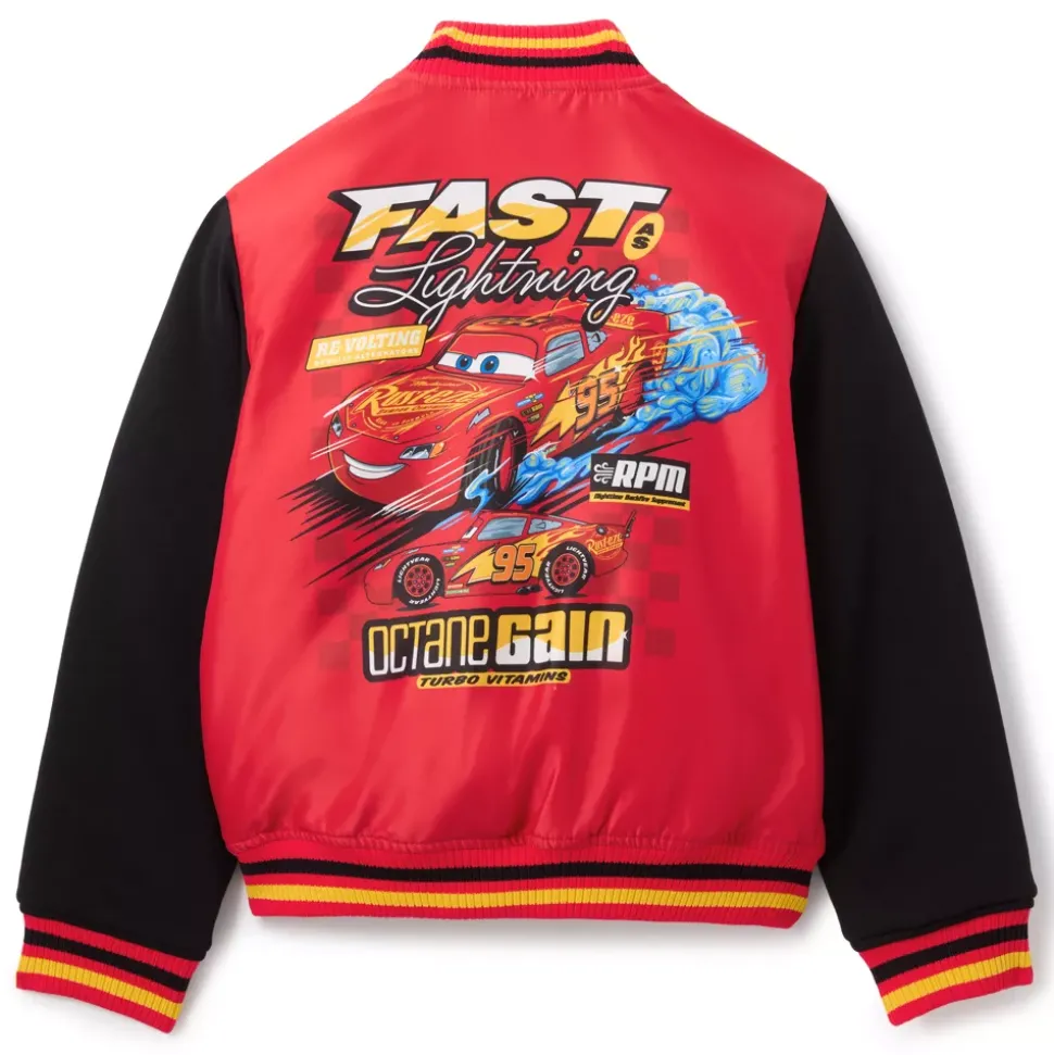 Blouson Flash McQueen style universitaire pour enfants, Disney Pixar Cars