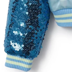Blouson La Reine des Neiges style universitaire pour enfants