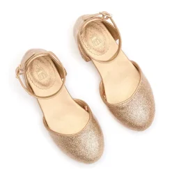 Chaussures à paillettes dorées Princesses Disney pour enfants