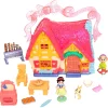Coffret de mini figurines Chaumière de Blanche Neige Once Upon a Story, Blanche Neige et les Sept Nains