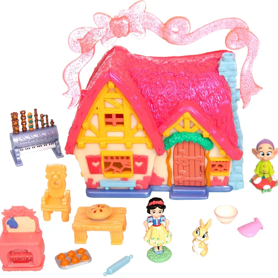 Coffret de mini figurines Chaumière de Blanche Neige Once Upon a Story, Blanche Neige et les Sept Nains