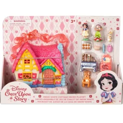 Coffret de mini figurines Chaumière de Blanche Neige Once Upon a Story, Blanche Neige et les Sept Nains