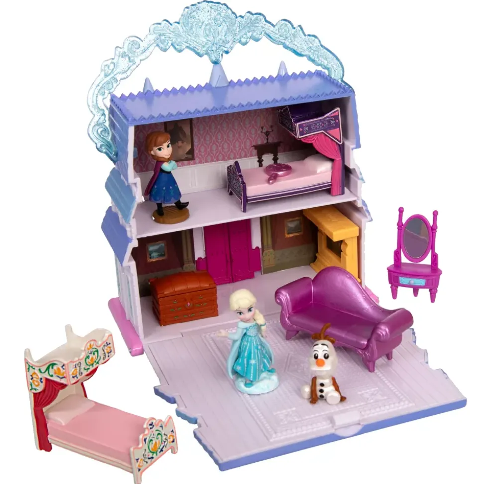 Coffret de mini figurines Château d'Arendelle d'Anna et Elsa Once Upon a Story, La Reine des Neiges