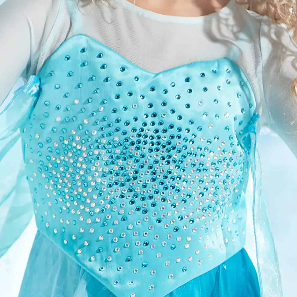Déguisement Elsa deluxe 10e anniversaire de La Reine des Neiges pour enfants