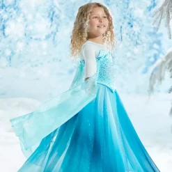 Déguisement Elsa deluxe 10e anniversaire de La Reine des Neiges pour enfants