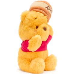 Disney Store Japon Peluche Winnie l'Ourson avec pot de miel sur la tête de taille moyenne, 30 cm