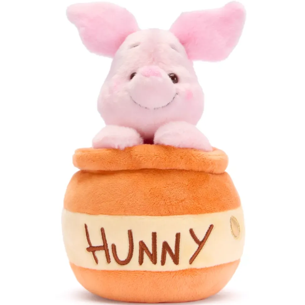 Disney Store Japon Peluche Porcinet dans un pot de miel de taille moyenne, Winnie l'Ourson, 25 cm