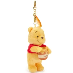 Disney Store Japon Porte-clés petite peluche Winnie l'Ourson avec pot de miel, 18 cm