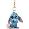 Disney Store Japon Porte-clés petite peluche Stitch sur un surf, Lilo & Stitch, 14 cm