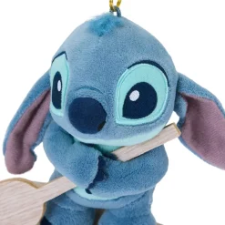 Disney Store Japon Porte-clés petite peluche Stitch sur un surf, Lilo & Stitch, 14 cm