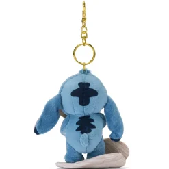 Disney Store Japon Porte-clés petite peluche Stitch sur un surf, Lilo & Stitch, 14 cm