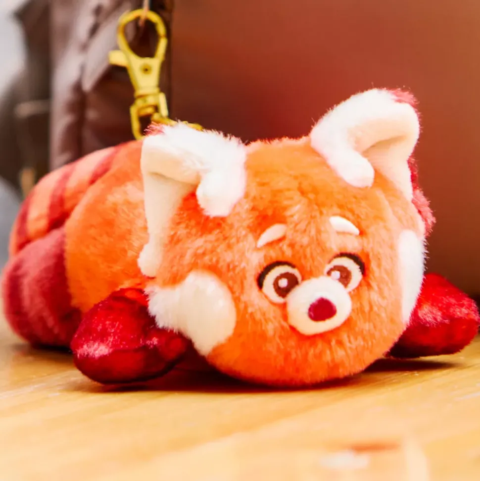 Disney Store Japon Porte-clés petite peluche Mei Lee en panda roux, Alerte Rouge, 9 cm environ