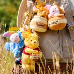 Disney Store Japon Porte-clés petite peluche Porcinet dans un pot de miel, Winnie l'Ourson, 15 cm