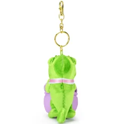 Disney Store Japon Porte-clés petite peluche Pascal avec bouquet, Raiponce – 15,5 cm