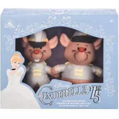 Ensemble de peluches Jack et Gus, 75e anniversaire de Cendrillon