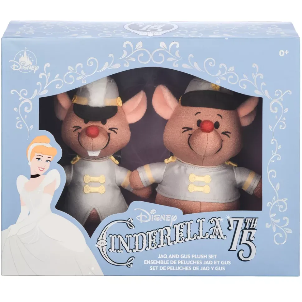 Ensemble de peluches Jack et Gus, 75e anniversaire de Cendrillon