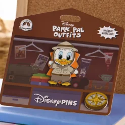 Ensemble de pin's magnétiques Donald Duck explorateur et joueur de clairon Disney Park Pal Outfits