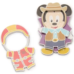 Ensemble de pin's magnétiques Mickey shérif et catcheur Disney Park Pal Outfits