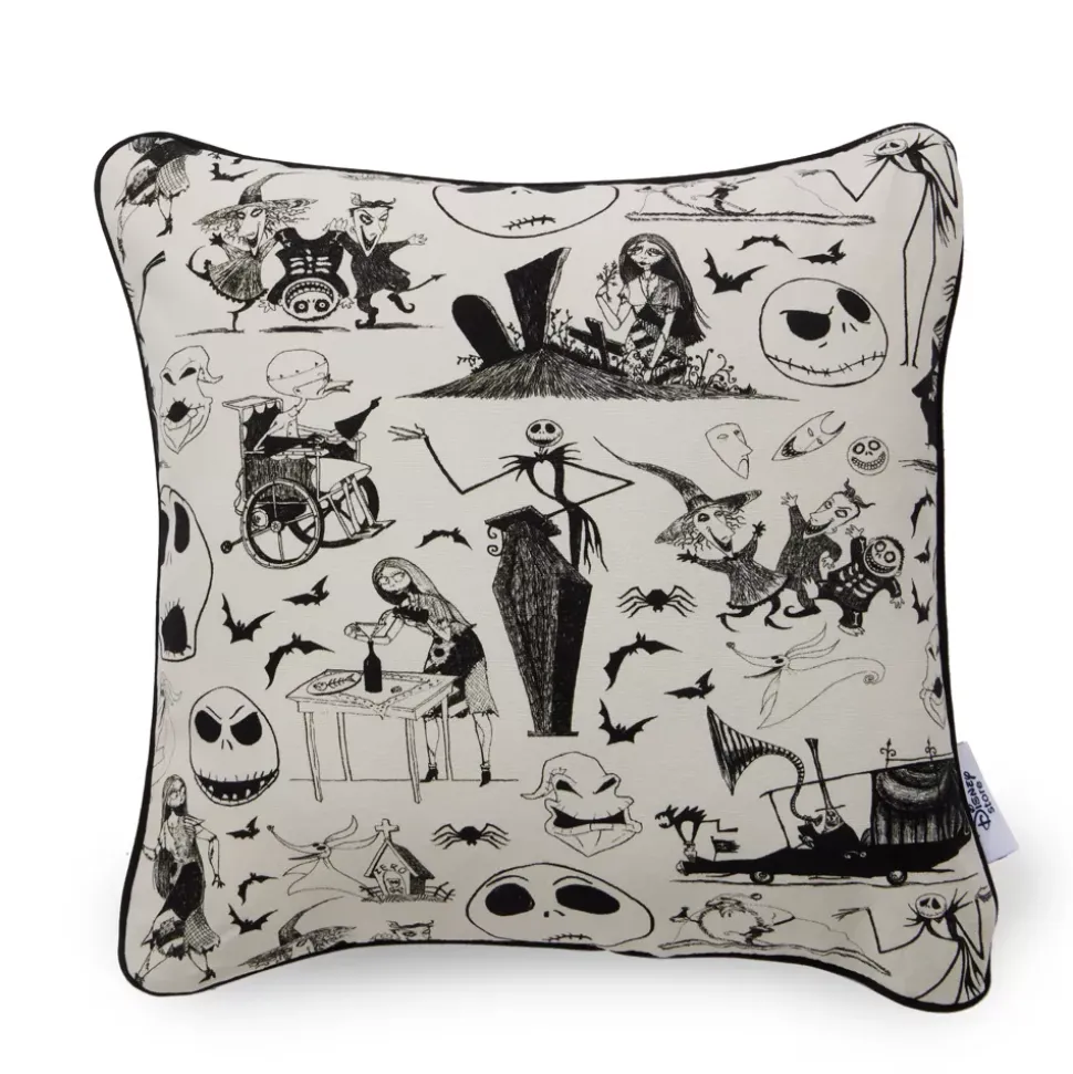 Ensemble housse de coussin et coussin L'Étrange Noël de monsieur Jack de Tim Burton