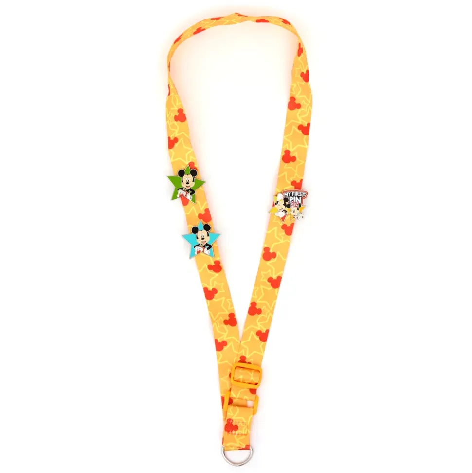 Ensemble pin's et tour de cou Mickey et Minnie