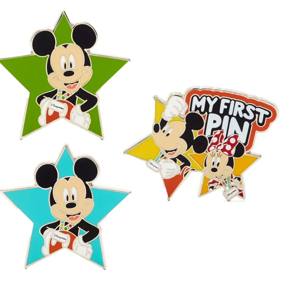 Ensemble pin's et tour de cou Mickey et Minnie