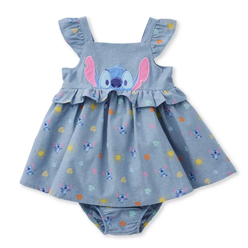 Ensemble robe et culotte Stitch pour bébé