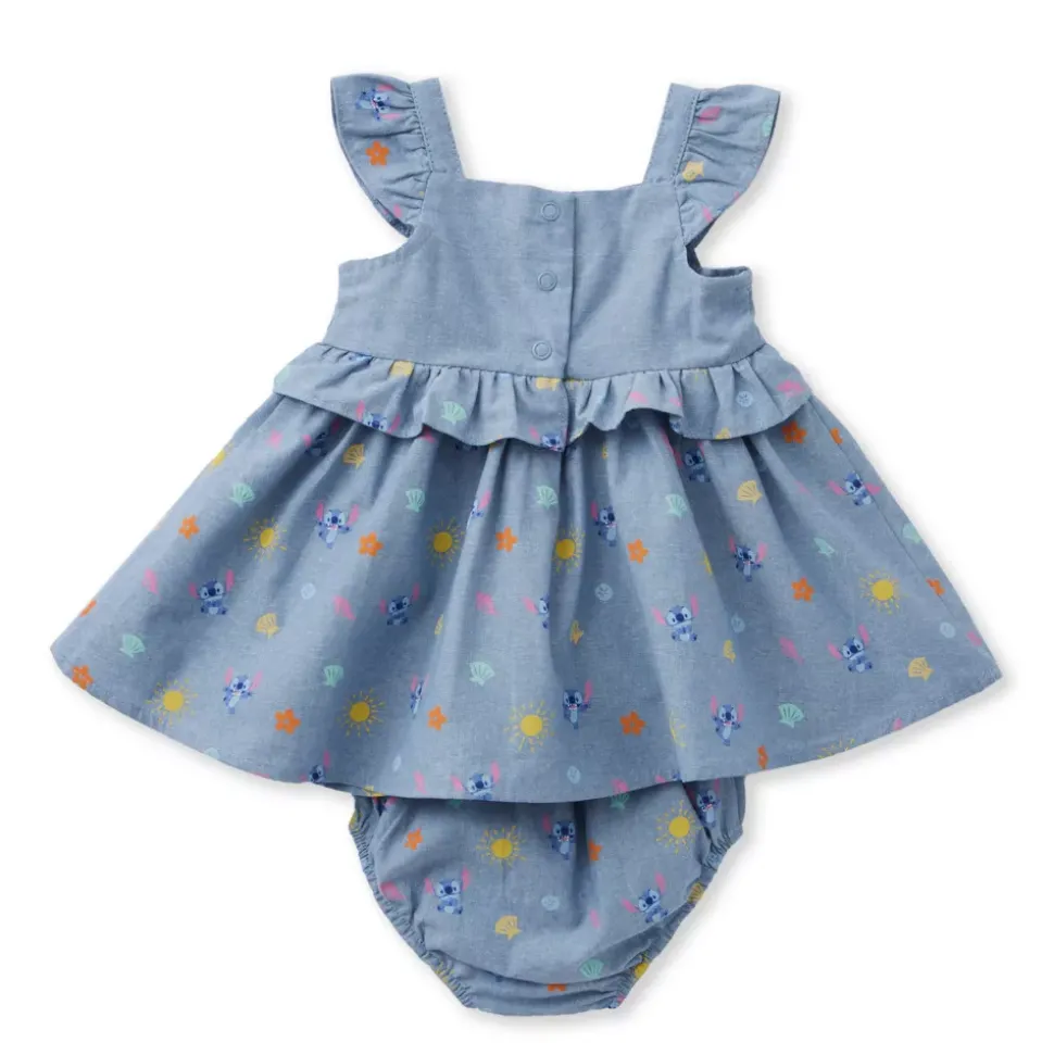 Ensemble robe et culotte Stitch pour bébé