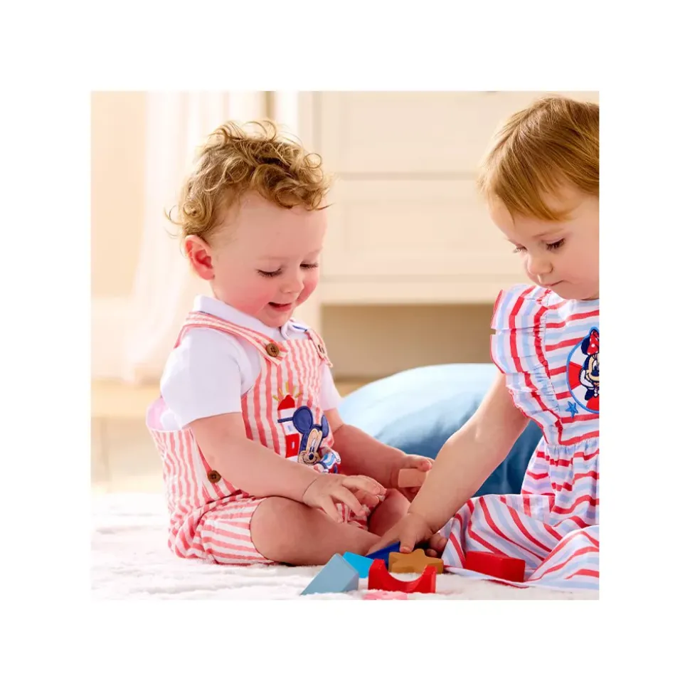 Ensemble salopette et haut Mickey pour bébé