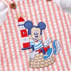 Ensemble salopette et haut Mickey pour bébé