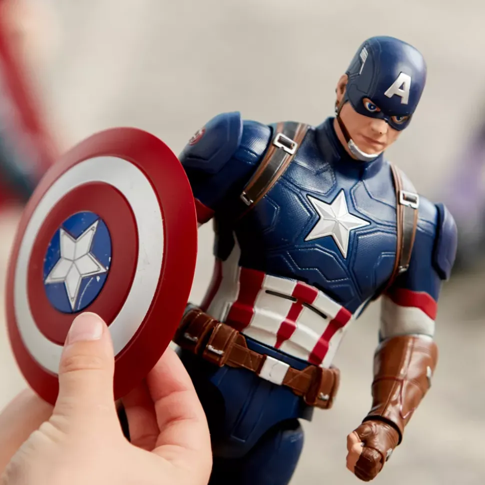 Figurine Captain America articulée et parlante - 25 cm