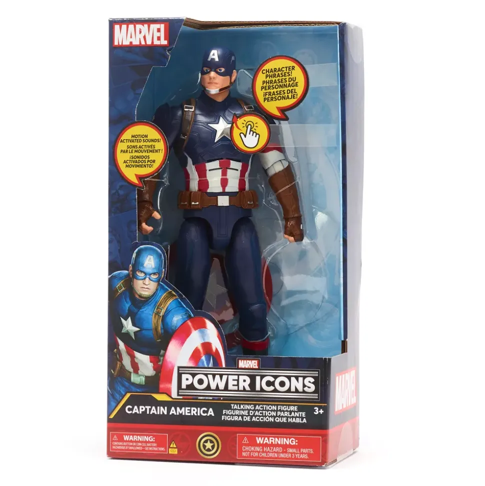 Figurine Captain America articulée et parlante - 25 cm