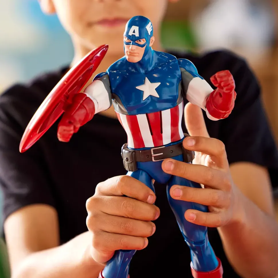Figurine Captain America articulée parlante - 33 cm