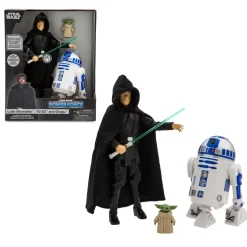 Figurine parlante Luke Skywalker et figurines R2-D2 et Grogu, Star Wars Power Force