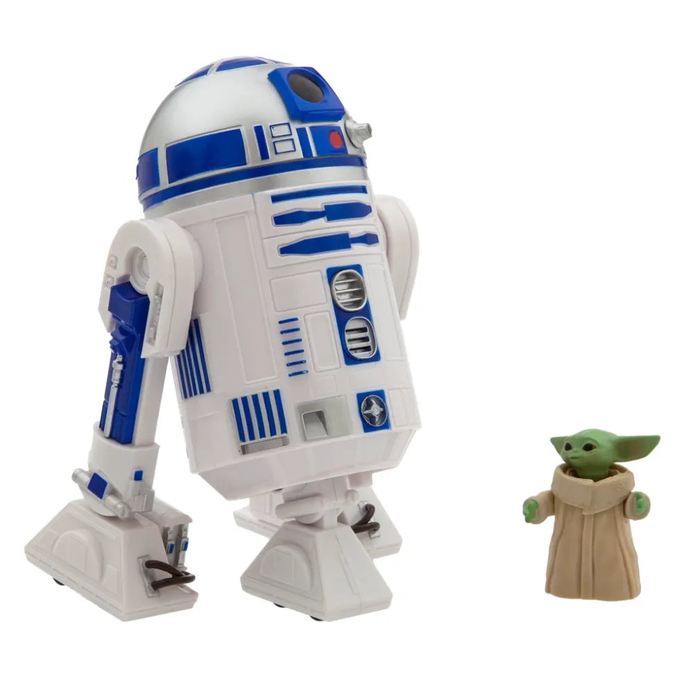Figurine parlante Luke Skywalker et figurines R2-D2 et Grogu, Star Wars Power Force