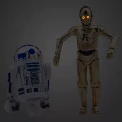 Figurines articulées R2-D2 et C-3PO lumineuses et sonores, Star Wars