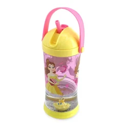 Gobelet avec paille Boule à neige Belle, La Belle et la Bête