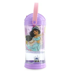 Gobelet avec paille Boule à neige Princesses Disney