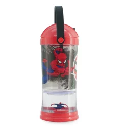 Gobelet avec paille Boule à neige Spider-Man