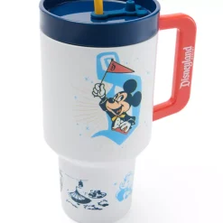 Gobelet avec paille Mickey Mouse et ses amis 70e anniversaire de Disneyland Resort