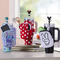 Gobelet Mickey en acier inoxydable avec pochette