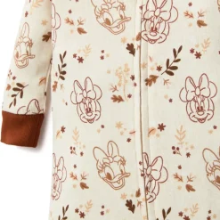 Grenouillère Minnie et Daisy Duck en tissu extensible pour bébé