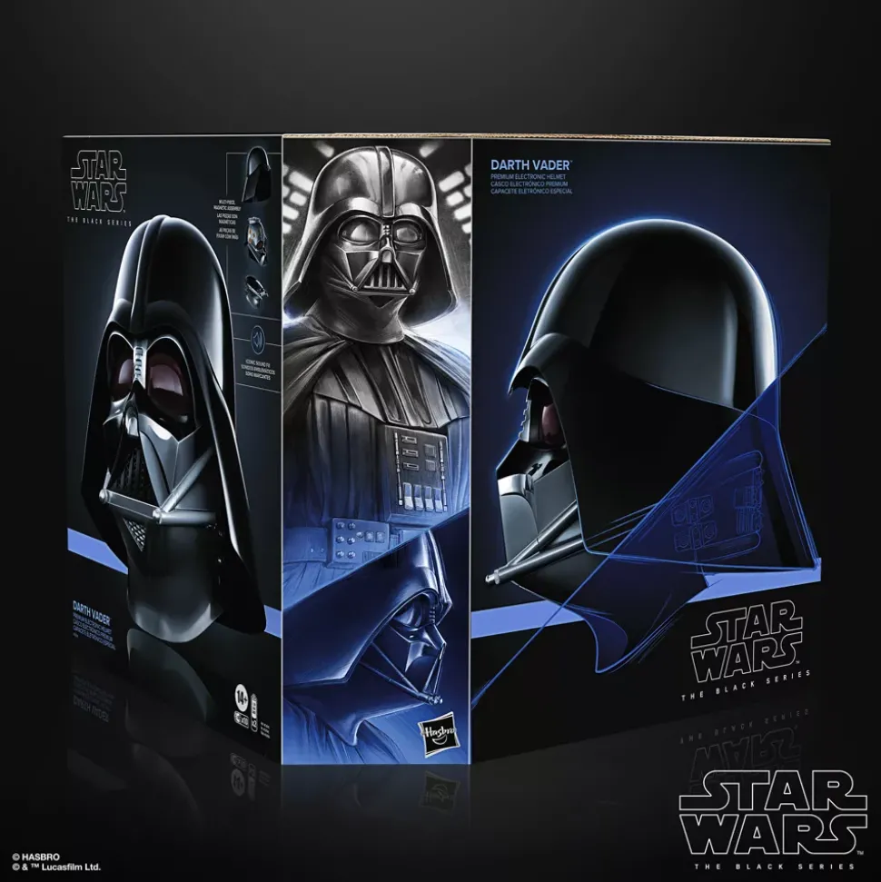 Hasbro Casque électronique Dark Vador de luxe, collection Star Wars The Black Series