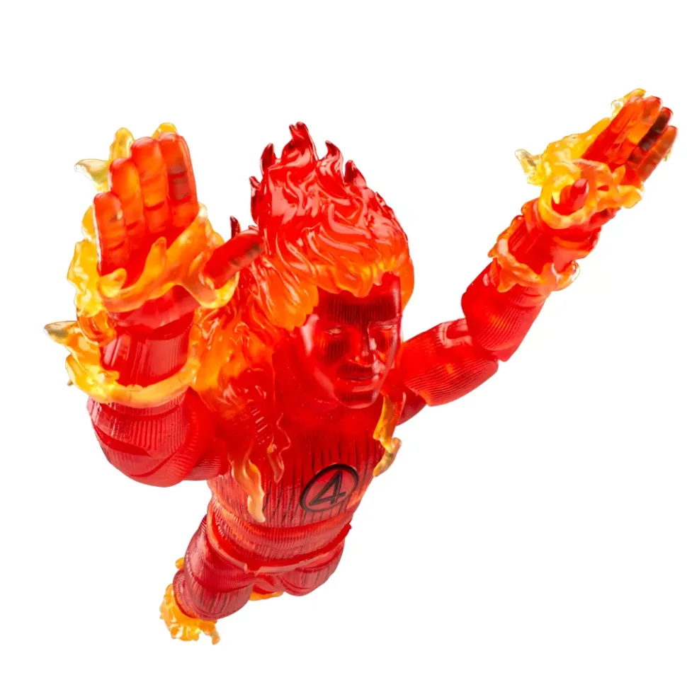 Hasbro Figurine La Torche humaine série Marvel Legends, Les 4 Fantastiques : Premiers pas, 15 cm
