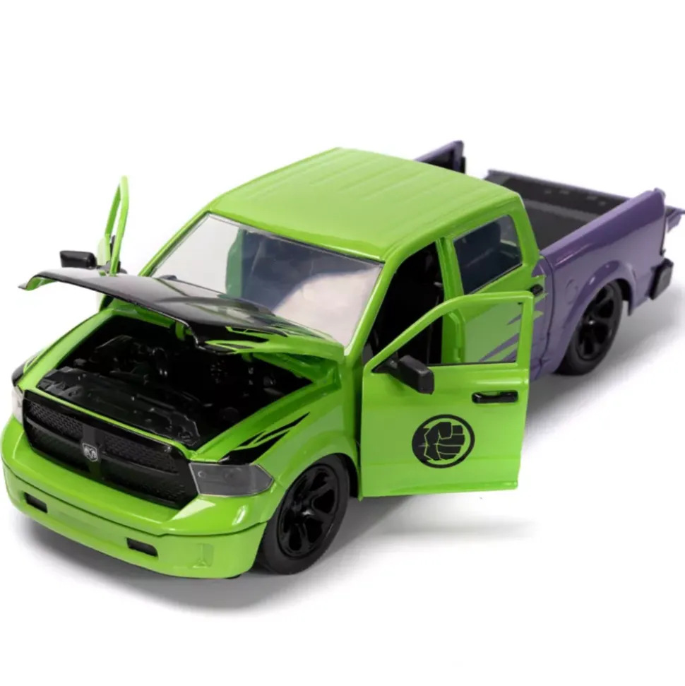 Jada Toys Figurine Hulk avec modèle réduit de la Dodge Ram 1500 de 2014, échelle 1/24