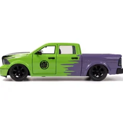 Jada Toys Figurine Hulk avec modèle réduit de la Dodge Ram 1500 de 2014, échelle 1/24