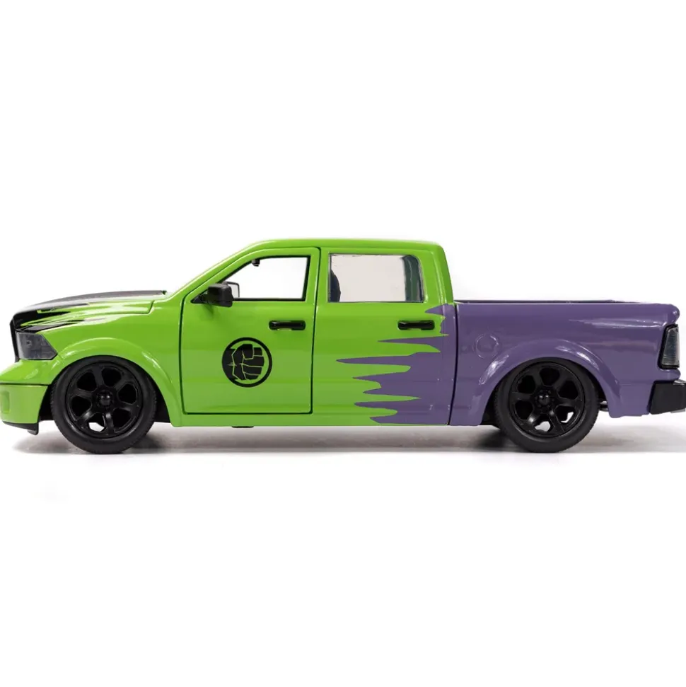 Jada Toys Figurine Hulk avec modèle réduit de la Dodge Ram 1500 de 2014, échelle 1/24