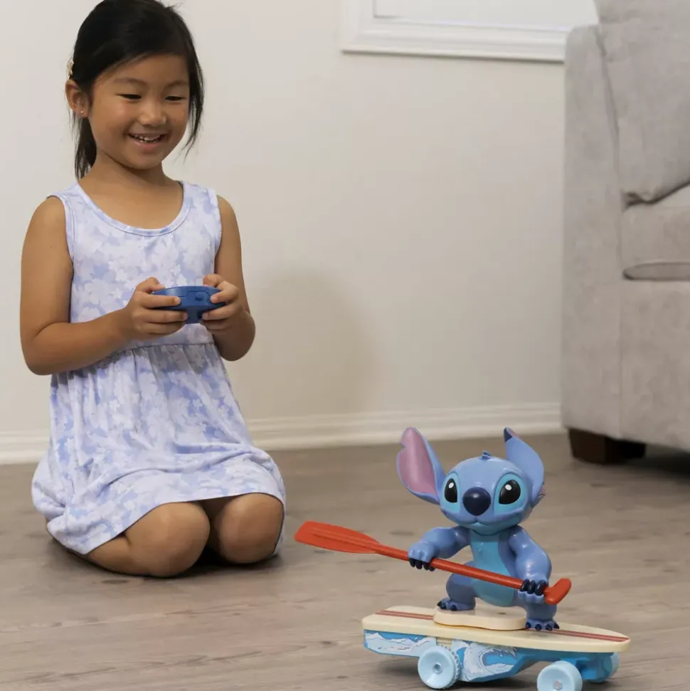 Jada Toys Jouet Stitch surfeur télécommandé, Lilo & Stitch